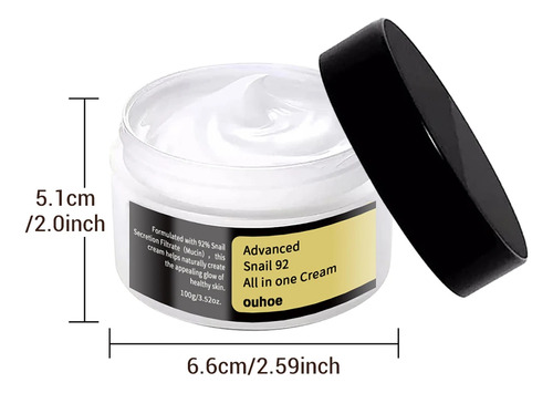 Crema Hidratante Hialurónica Para Rostro Y Caracol Ps