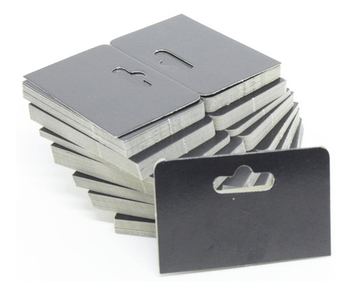 Solapa De Papel Para Pendurar Produto 8 X 6 Cm Preta 1000 Un