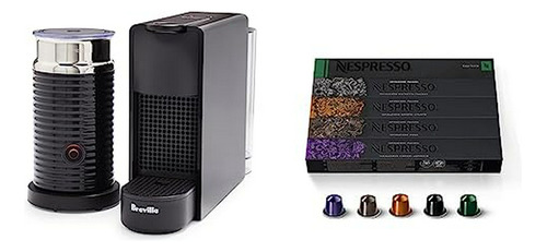 Breville Nespresso Essenza Mini Black Bundle