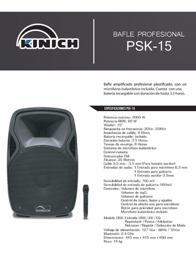 Bocina Amplificada Kinich By Radson