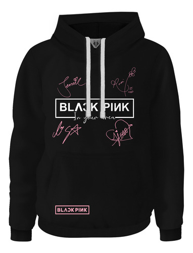 Hoodie Buzo Buso Saco Blackpink Firmas Integrantes