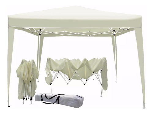 Gazebo Plegable Unico 3x3 Natural Carpa Eventos