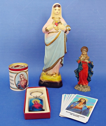 Combo Sagrado Corazón María - Oferta Liquidación Santería /p