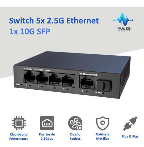 Switch 2.5gb Ethernet - 5x 2.5gb Eth, 1x 10gb Sfp