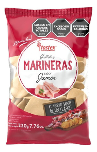 Galleta Marinera Tostex Sabor Jamon 220gr