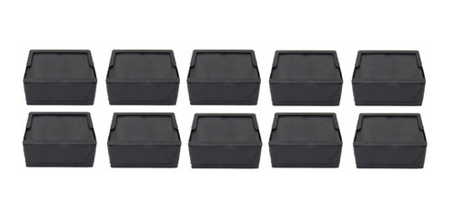 Imagem 1 de 2 de Porta Guardanapos Preto Deitado Kit Com 10 Unidades