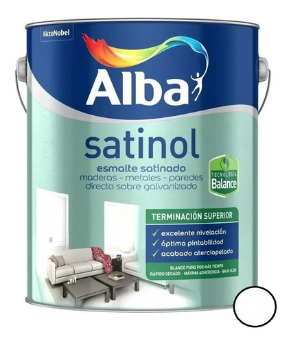 Imagen 1 de 5 de Satinol Balance Blanco X 1 Lt Kromacolor
