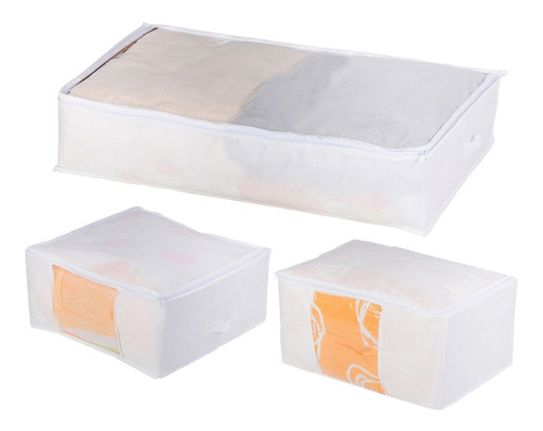 Kit Organizador Multiuso Branco Com 6 Unidades