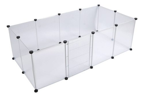 Cerca Portátil Para Cães Pet Easy Assembly Translucent Plast