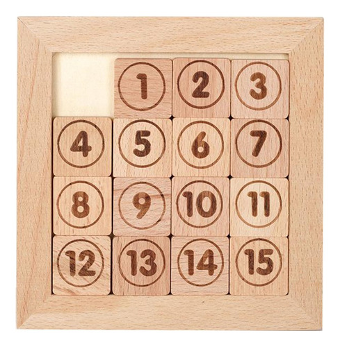 15 Baldosas Deslizantes Puzzel Juguete Matemáticas Iq Educat