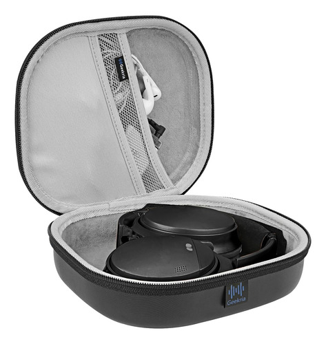Funda Para Auriculares Geekria, Rígido, Con Cierre, Negro