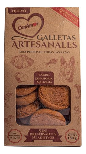 Snack Para Perro Galletas Artesanales Canamor 150g