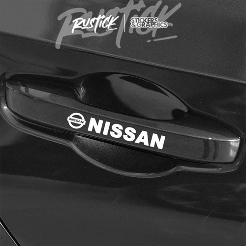 Set X6 Calcos Ploteo Nissan Logo Para Llantas Sticker Tatoo