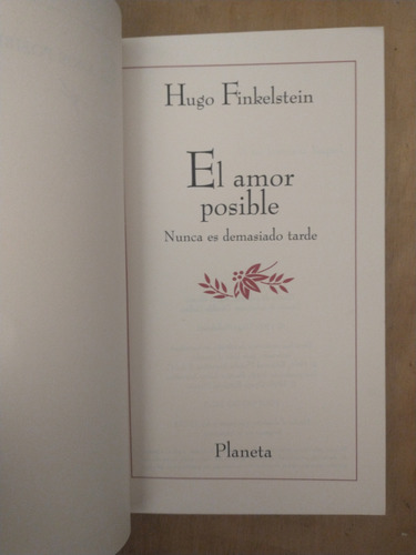 El Amor Posible - Hugo Finkelstein (Usado)