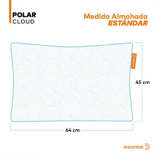 Almohada Polar Cloud Dreamlab Memory Foam Ajustable Est ndar