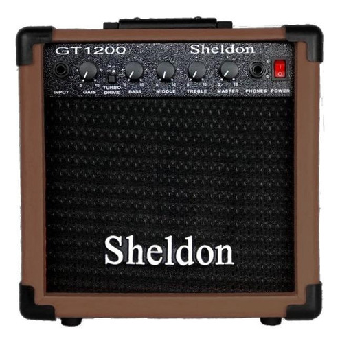 Amplificador Sheldon Gt1200 Combo 15w Marrom kkkh