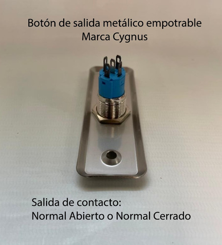 Imagen 5 de 10 de Boton Pulsador De Salida Cerraduras Electricas Cygnus Ex-905