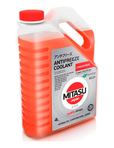 Refrigerante Anticongelante Concentrado G12+ Rojo Mitasu