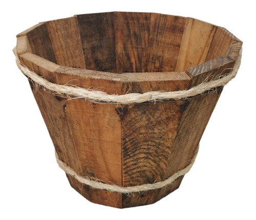 Imagen 3 de 4 de Maceta De Madera Tipo Cubeta. 2030 Color Roble