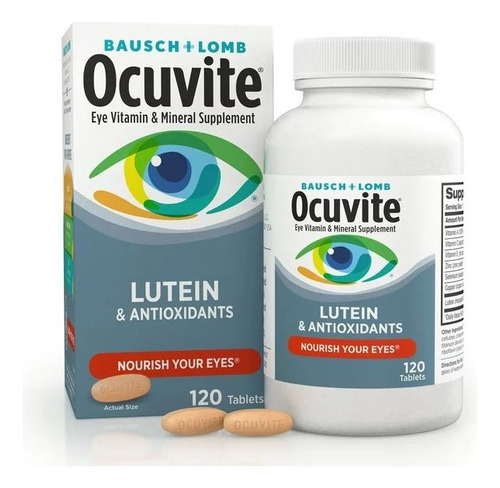 Ocuvite Luteina Y Antioxidantes Vitamina Vista 120 Tabletas