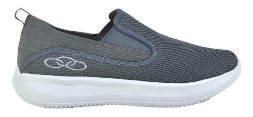 Tenis Masculino Slip On Sem Cordão Olympikus Wellness Chumbo