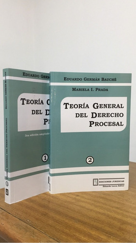 Teoria General Del Derecho Procesal 2 Ts. - Bauche, Eduardo