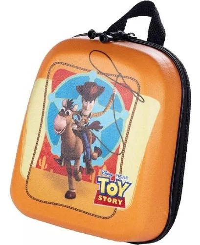 Mochila Escolar Toy Story Woody 3d Maxtoy Lancheira Cor Laranja