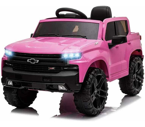 Coche Infantil Rosa 12 V Chevrolet Silverado Y Control