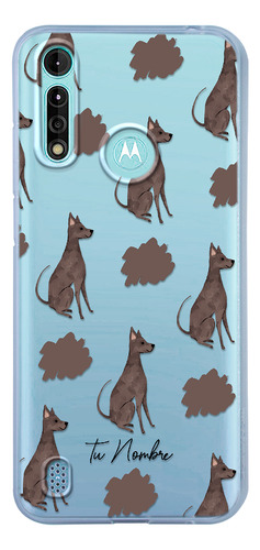 Funda Para Motorola Para Mujer Perrito Xolo Manchas Nombre