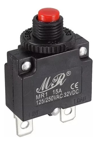 Breaker 15 Amp Protector Térmico Bomba De Agua Compresor