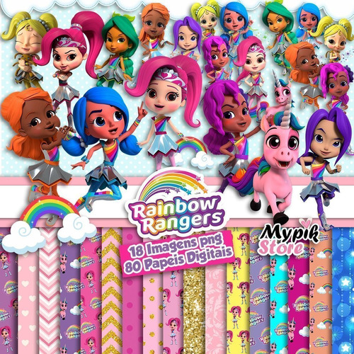 Papeles Digitales Y Cliparts Imagenes Png Rainbow Rangers