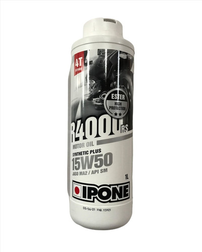 Aceite Ipone R4000 15w50 4 Tiempos 80% Sintetico