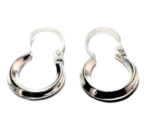 Par Aros Argolla Criollos 12mm 3mm Espesor Plata 925