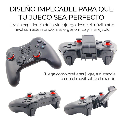 Control Celular Gamepad Videojuego Bluetooth Android Soporte
