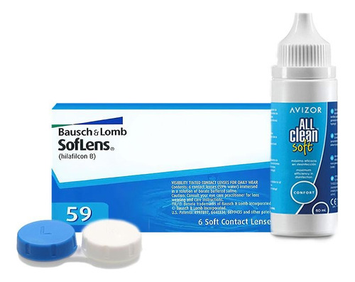 Lentes De Contacto Soflens 59 + Solucion Avizor 60ml Gratis