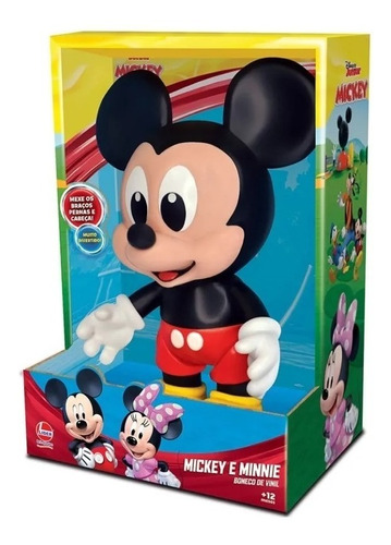 Muñeco Vinilo Soft 26 Cm Mickey Minnie Baby Casa Valente