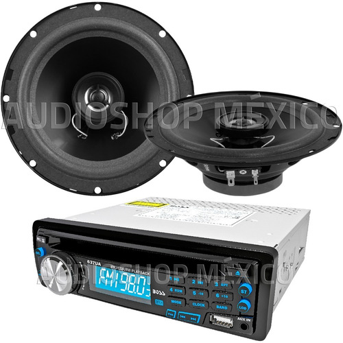 Auto Estereo Boss Con 2 Bocinas 6.5 647ck Cd Usb Mp3