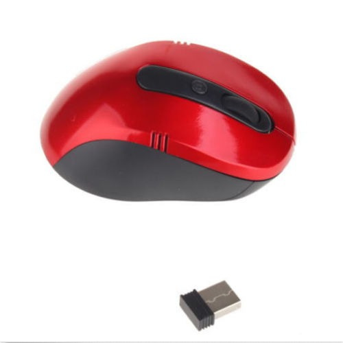 Pc Inalámbrica Usb 2 4ghz Rojo Usb Receptor Portátil Ratón Ó