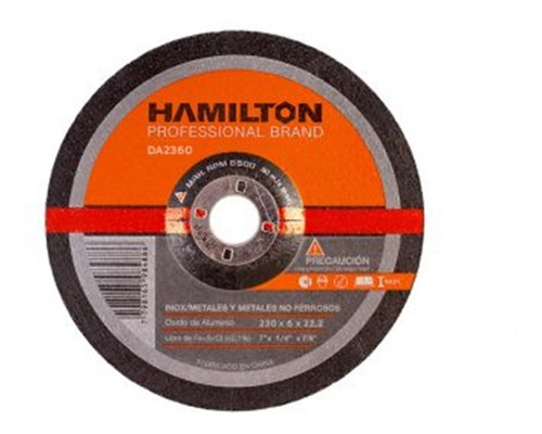 Disco Desbaste Hamilton 230mm 9'' Centro Deprimido Abrasivo