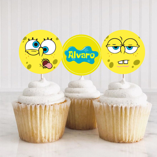 Kit Imprimible Personalizado Cumpleaños Bob Esponja