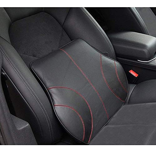 Pu Soft Leather Lumbar Cushion,car Seat Lower Back Supp...