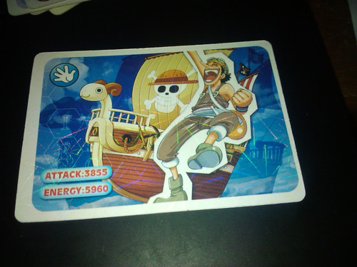 Carta Brillante One Piece Ussop Y Going Merry