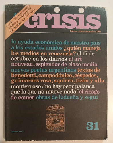 Revista Crisis Número 31 - Noviembre 1975