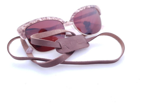 Imagen 2 de 5 de Strap De Cuero Amau Color Chocolate