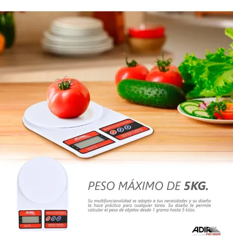 Peso digital para cocina 