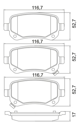 Pastilha Traseira Cobreq Dodge Journey 2009-2018