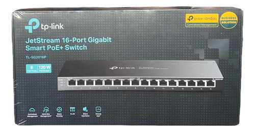 Switch 16 Portas Tp-link Tl-sg2016p Gigabit 8 Portas Poe+