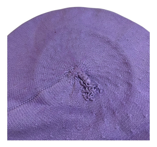 Boina Vasca Euskadi De Algodón Vuelo 28cm Sin Tafilete Lila 28cm