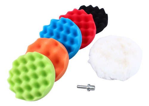Auto Car Polisher Drill Kit 7pcs 4 Sponge Polishing Waxing