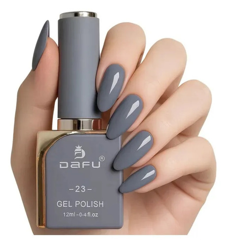 Esmalte Gel Dafu 12ml Glamour Nudes Marrons Vinhos Vermelhos 23 - Cinza Escuro